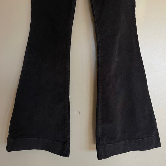 FAVORITE DAUGHTER Valentina Super High Waist Flare Corduroy Jean Meteorite Sz 25 - Picture 7 of 16